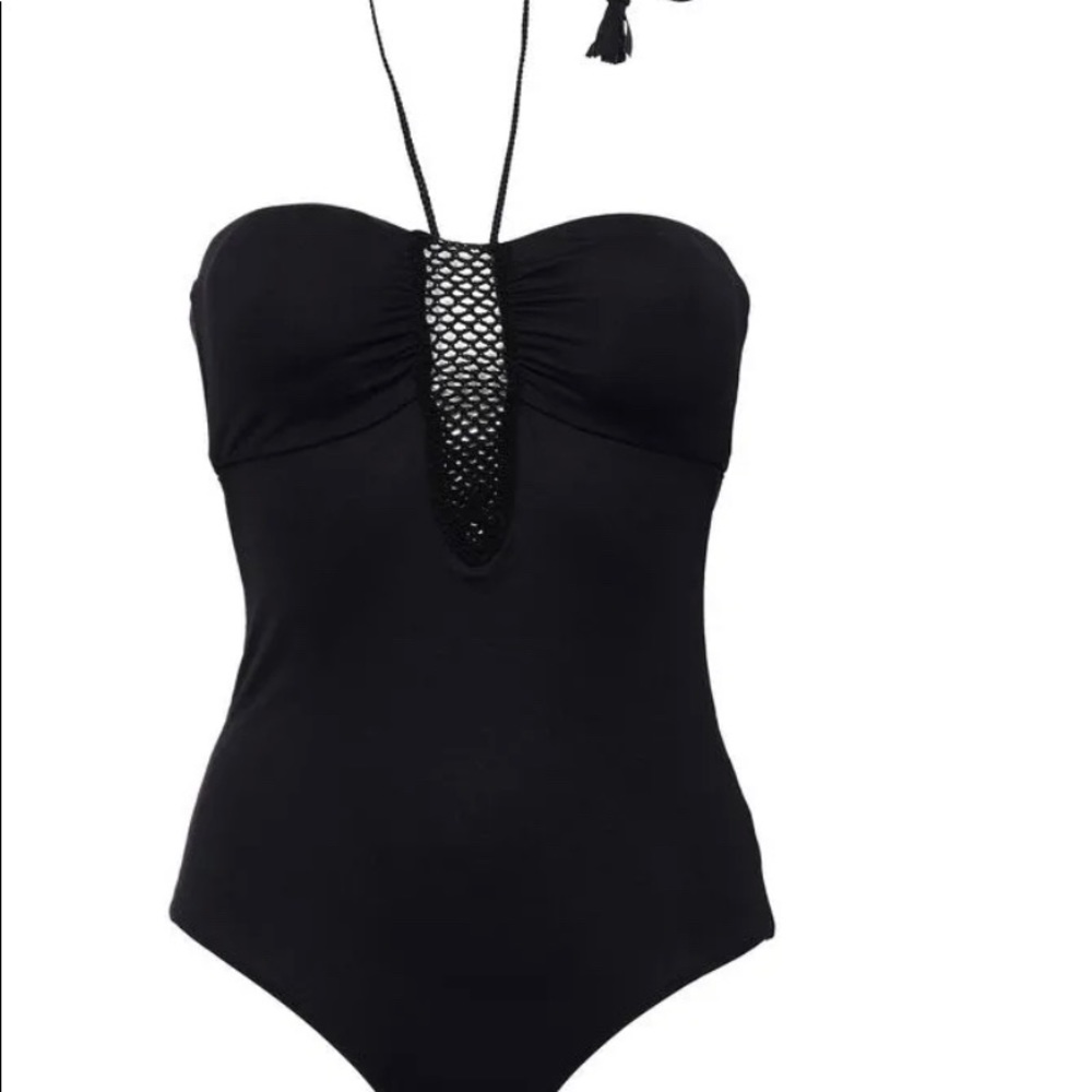 EBERJAY one-piece swimsuit w/ crochet detail